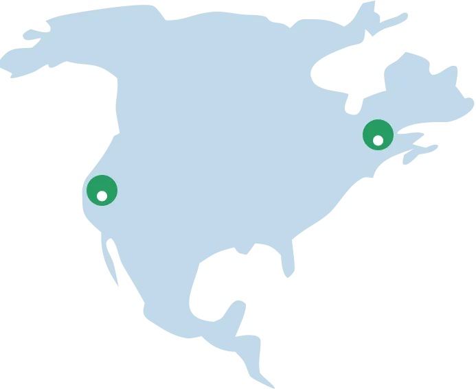 GIR North-America map